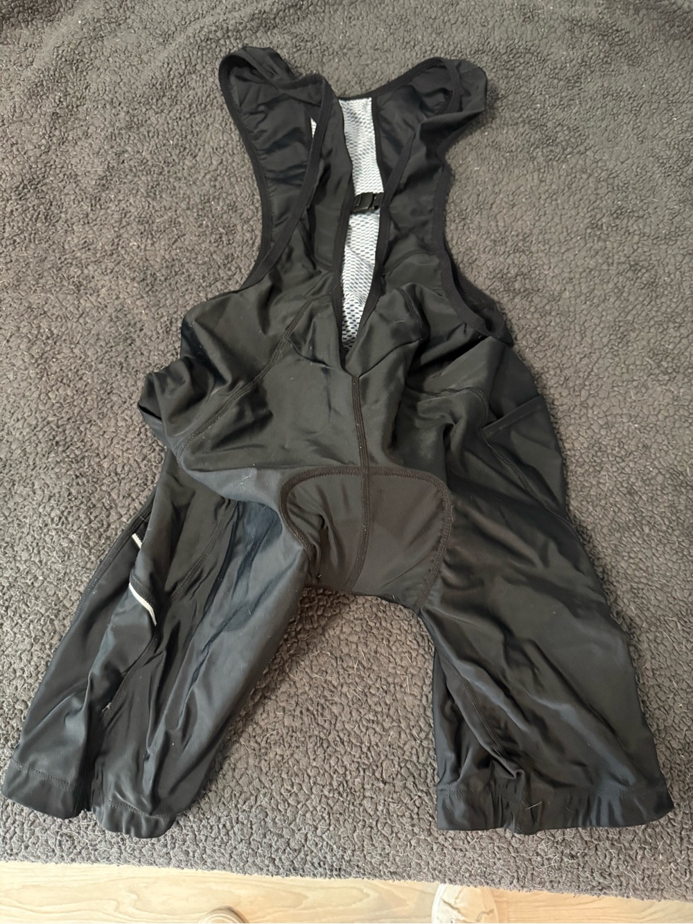 Baleaf Black Cycling Bib Shorts with White Mesh Lining